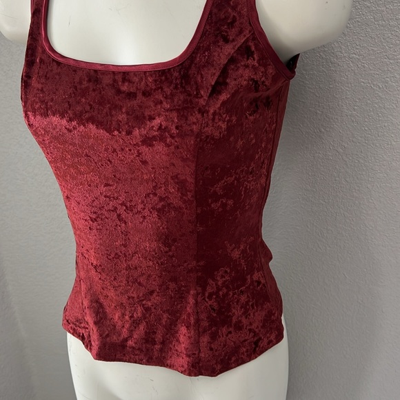 Victoria’s Secret Vintage Heart Label Velvet Tank Cami Top - Picture 3 of 5